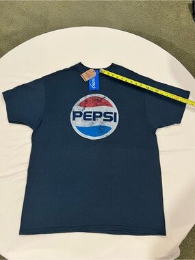 Pepsi Navy Short Sleeve Tee with Red, White & Blue Logo
